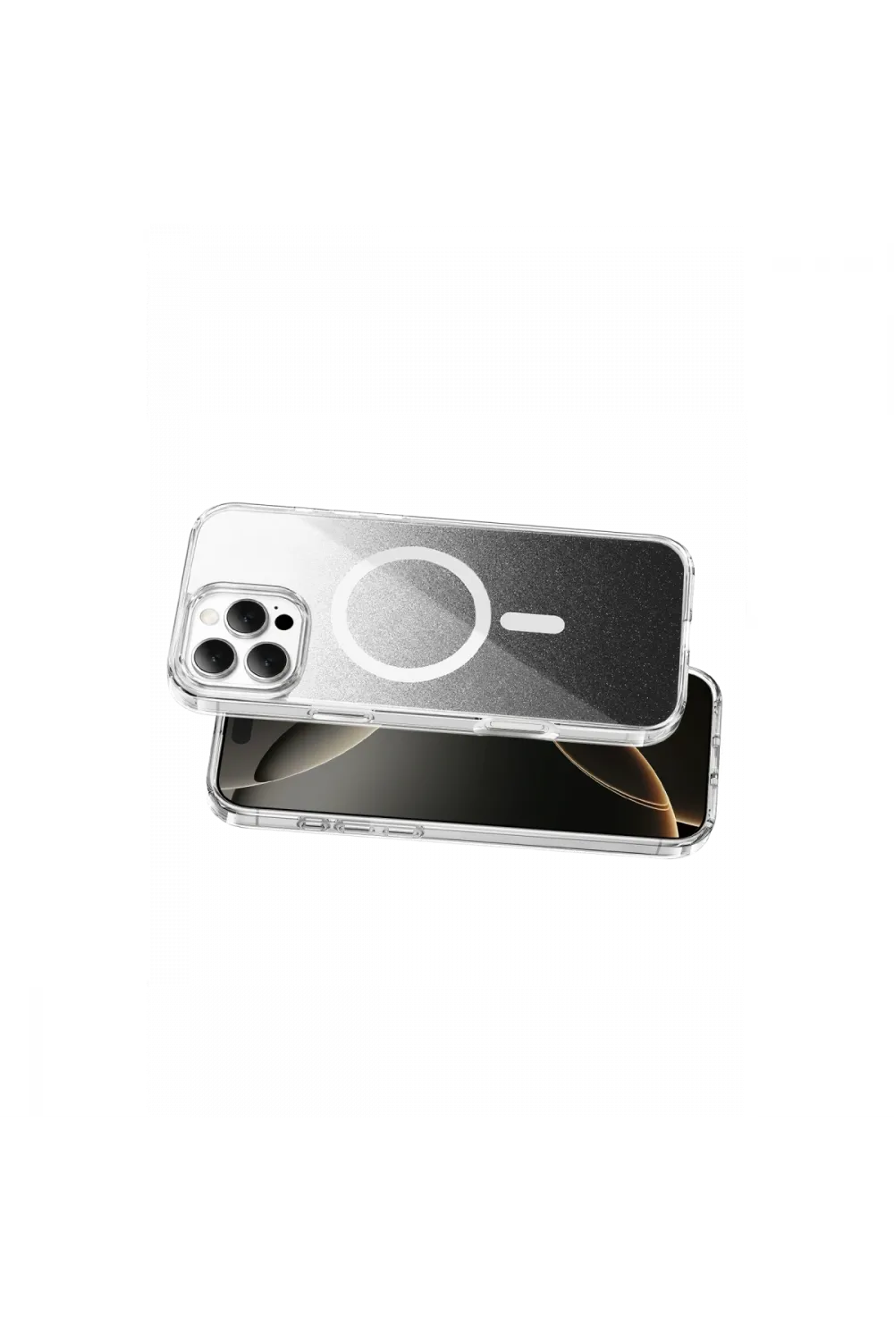 Onegif Apple İphone 16 Pro Max Sora Simli Magsafe Kapak - Siyah