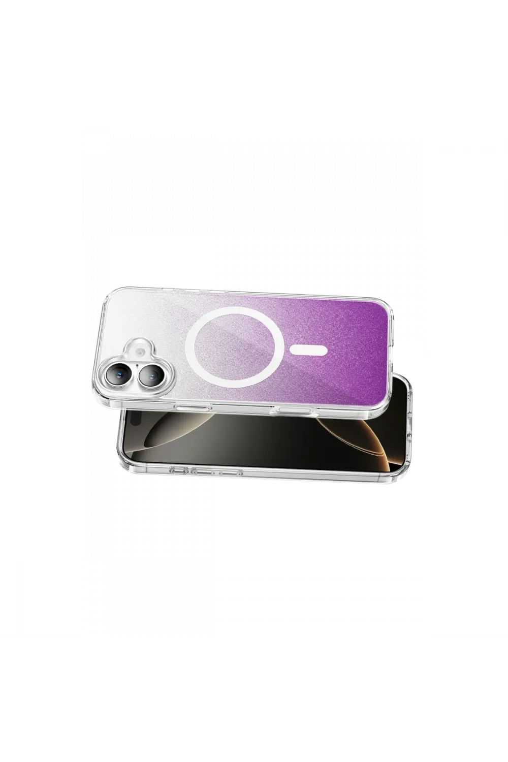 Onegif Apple İphone 16 Sora Simli Magsafe Kapak - Mor