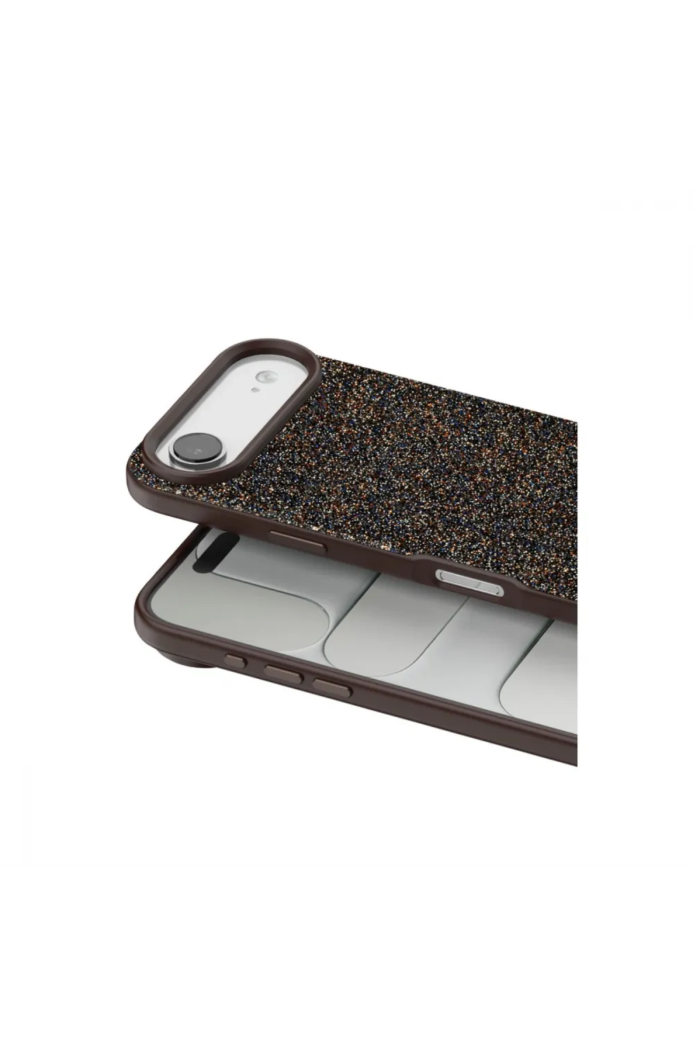 Onegif Apple İphone 17 Air Bright Simli Kapak - Gold