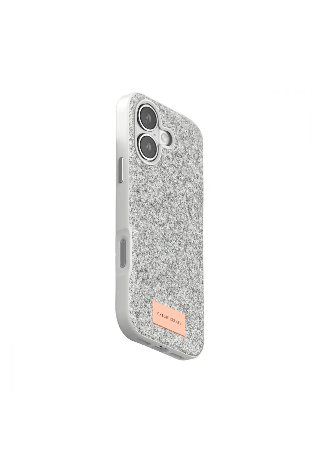 Onegif Apple İphone 17 Bright Simli Kapak - Beyaz