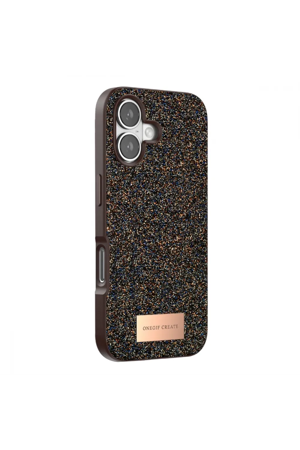 Onegif Apple İphone 17 Bright Simli Kapak - Gold