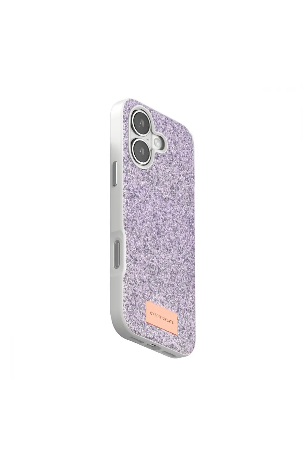 Onegif Apple İphone 17 Bright Simli Kapak - Lila