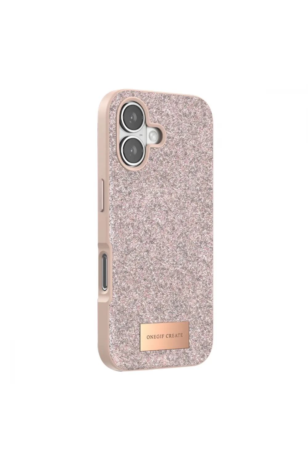 Onegif Apple İphone 17 Bright Simli Kapak - Pembe