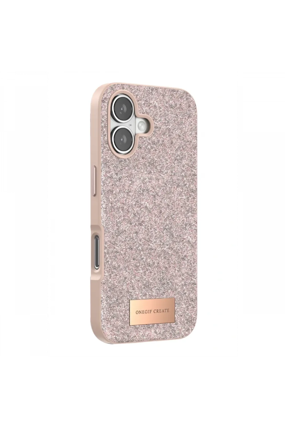 Onegif Apple iPhone 17 Bright Simli Kapak - Pembe