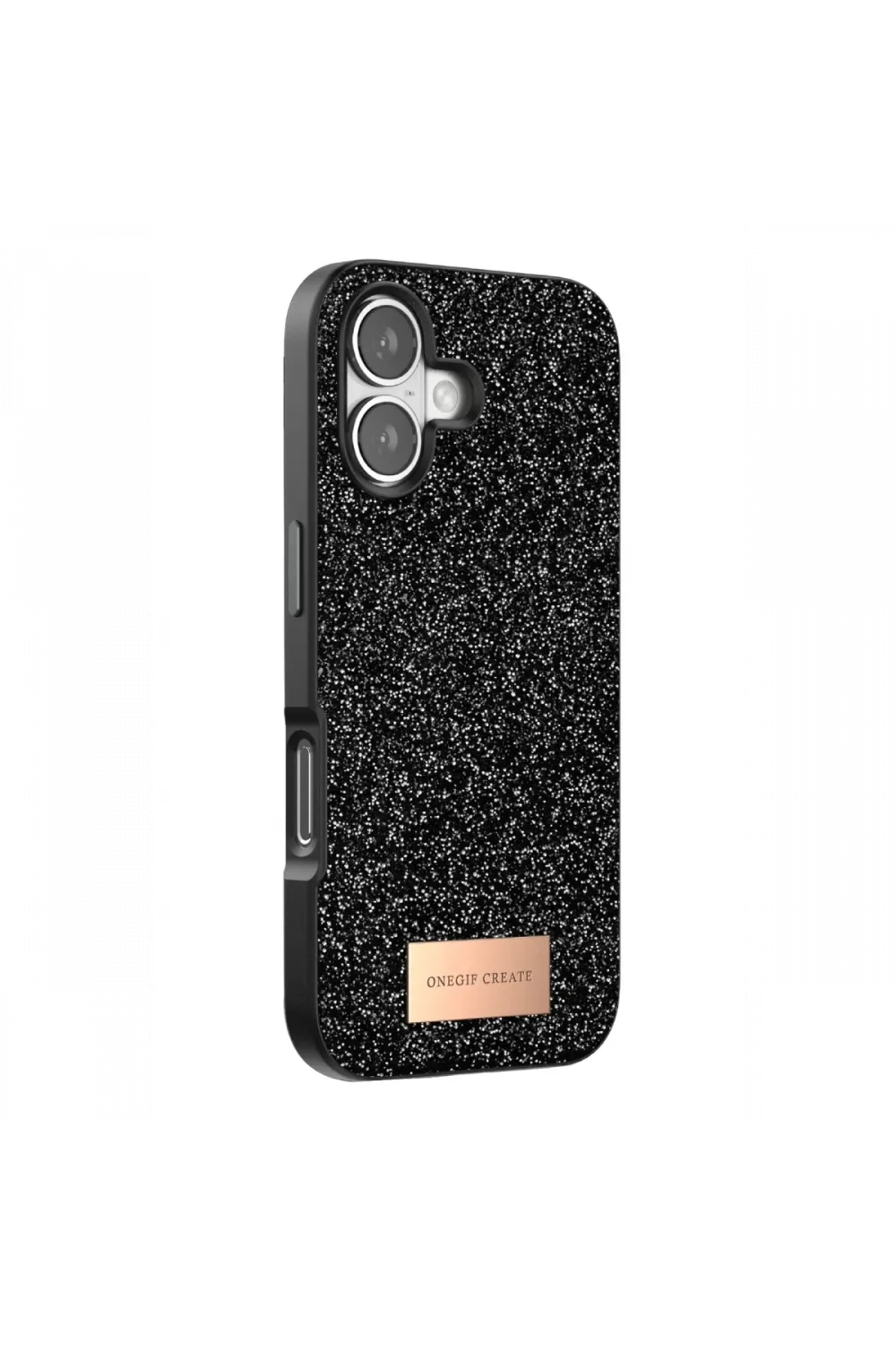 Onegif Apple iPhone 17 Bright Simli Kapak - Siyah