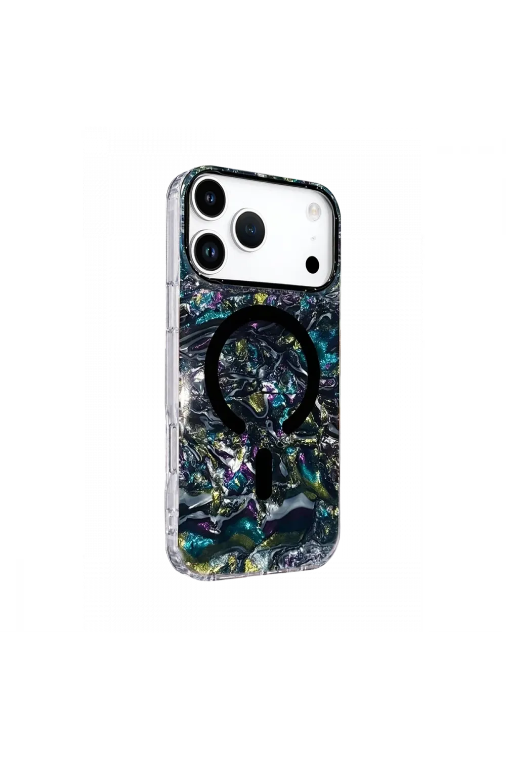 Onegif Apple İphone 17 Pro Max Mila Dalgalı Magsafe Kapak - Lacivert