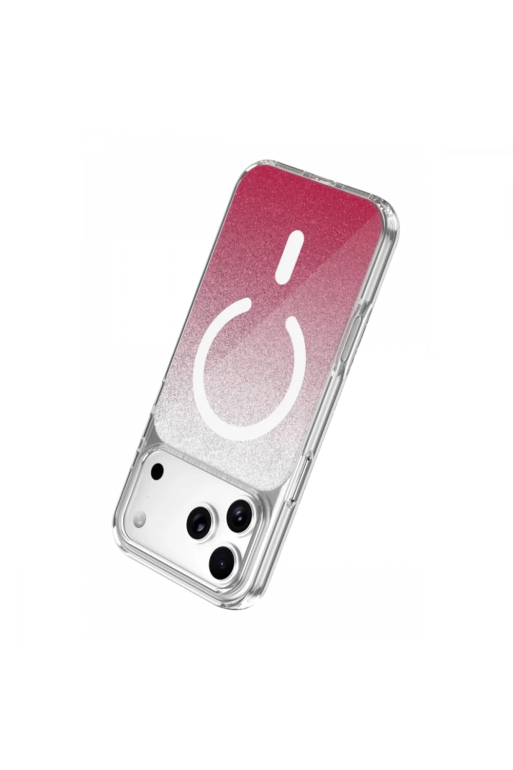 Onegif Apple İphone 17 Pro Sora Simli Magsafe Kapak - Kırmızı