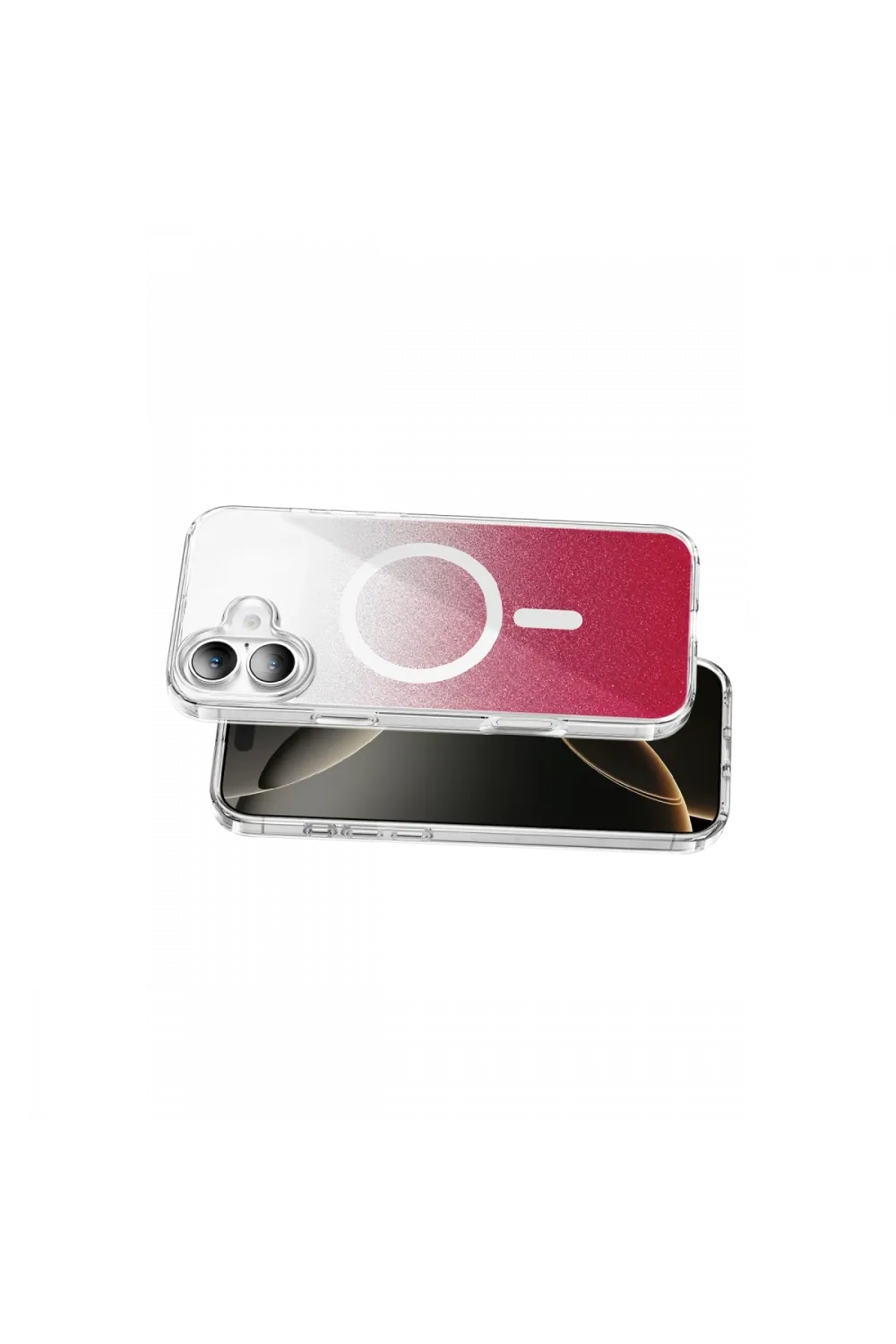 Onegif Apple İphone 17 Sora Simli Magsafe Kapak - Kırmızı