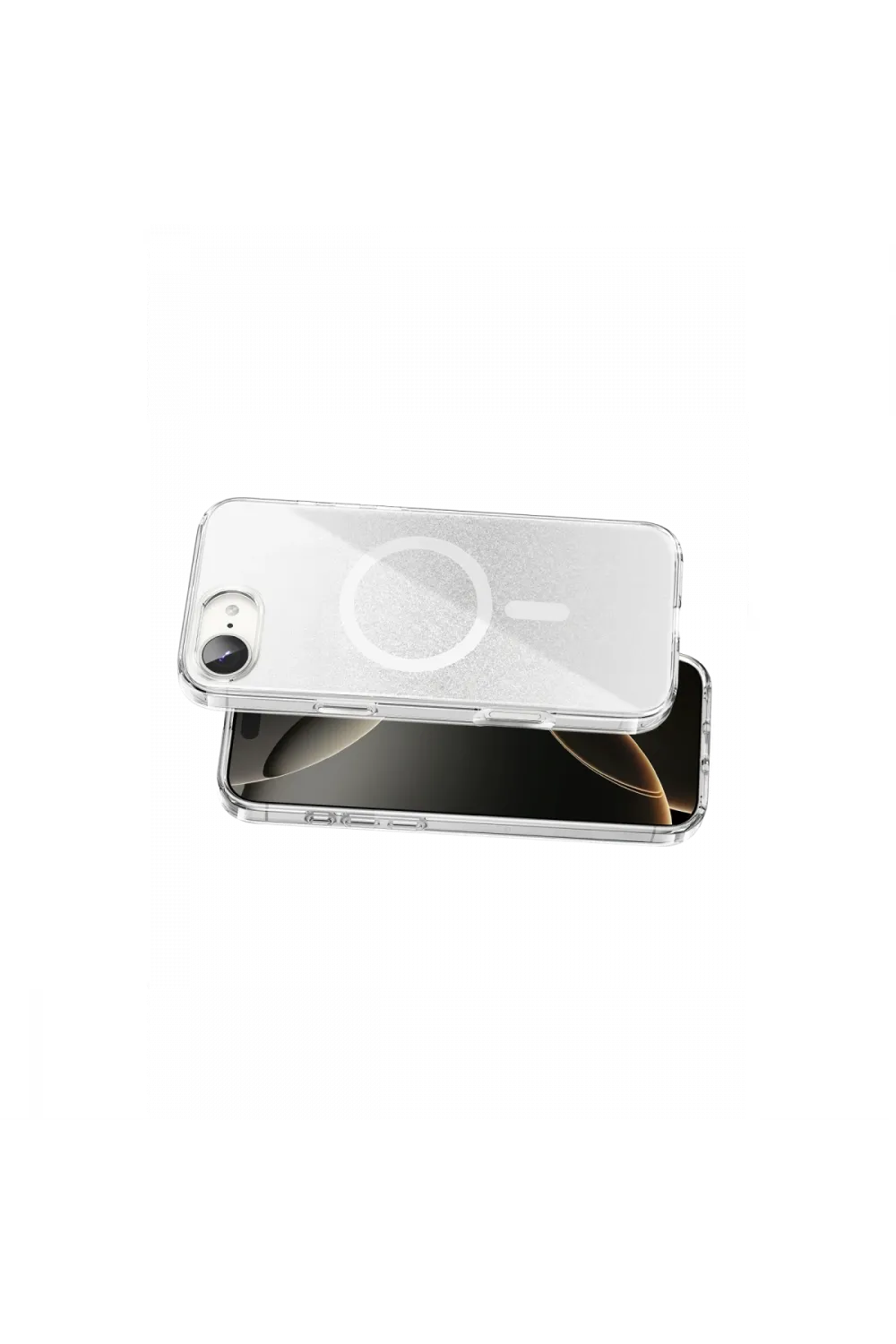 Onegif Apple İphone 17e Sora Simli Magsafe Kapak - Beyaz