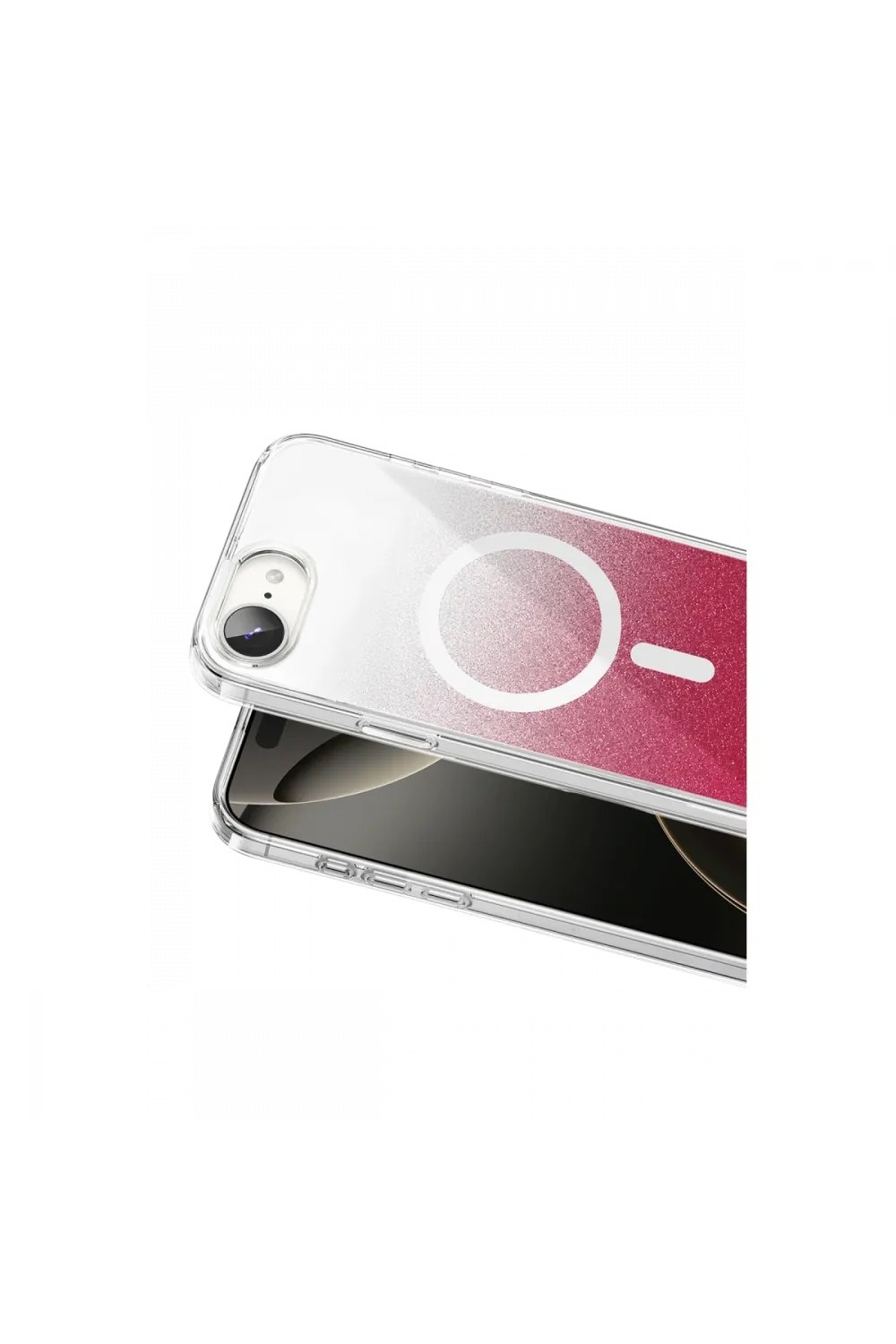 Onegif Apple İphone 17e Sora Simli Magsafe Kapak - Kırmızı
