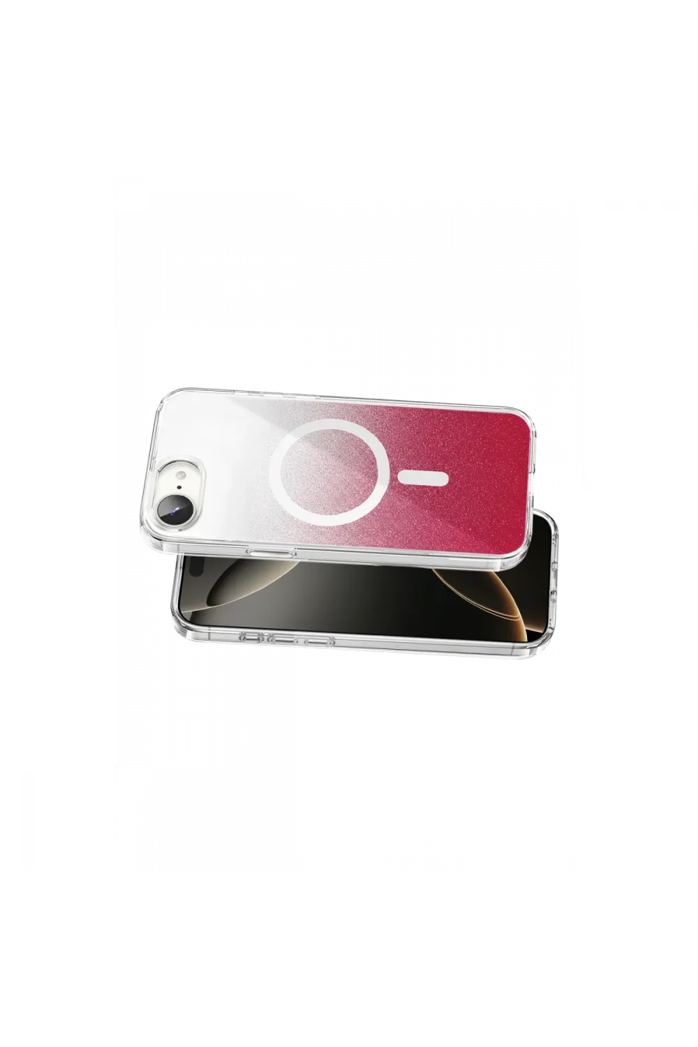 Onegif Apple İphone 17e Sora Simli Magsafe Kapak - Kırmızı