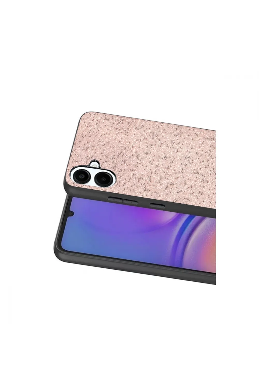Onegif Samsung Galaxy A07 4g Bright Simli Kapak - Pembe