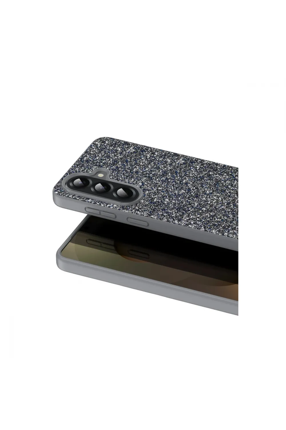 Onegif Samsung Galaxy A17 5g Bright Simli Kapak - Gümüş