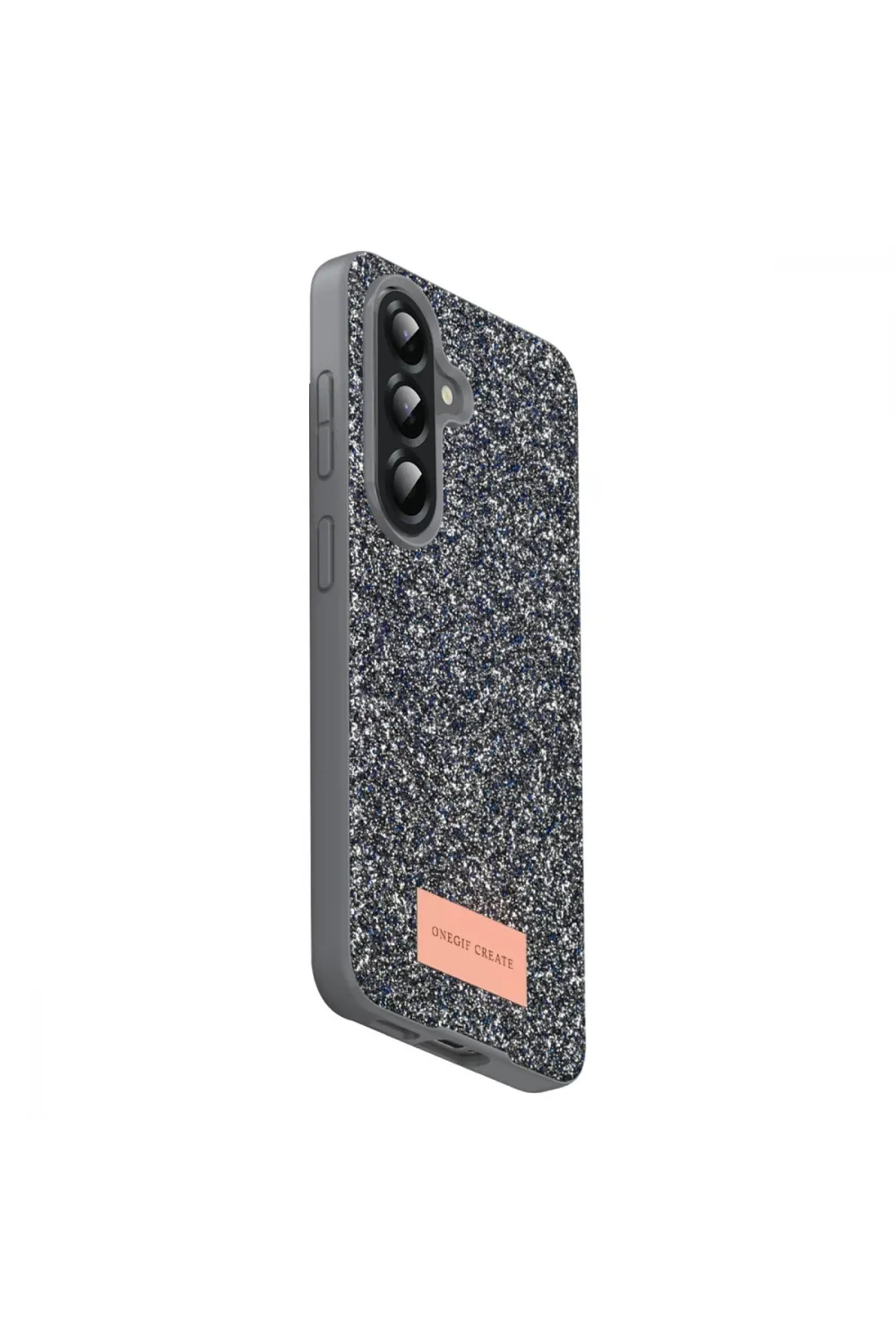 Onegif Samsung Galaxy A17 5g Bright Simli Kapak - Gümüş