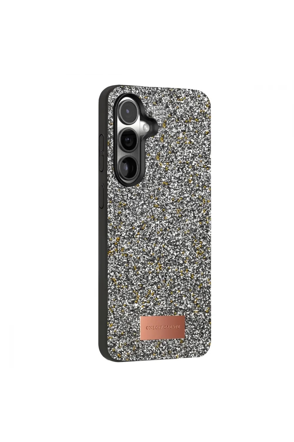 Onegif Samsung Galaxy S24 Plus Bright Simli Kapak - Gold
