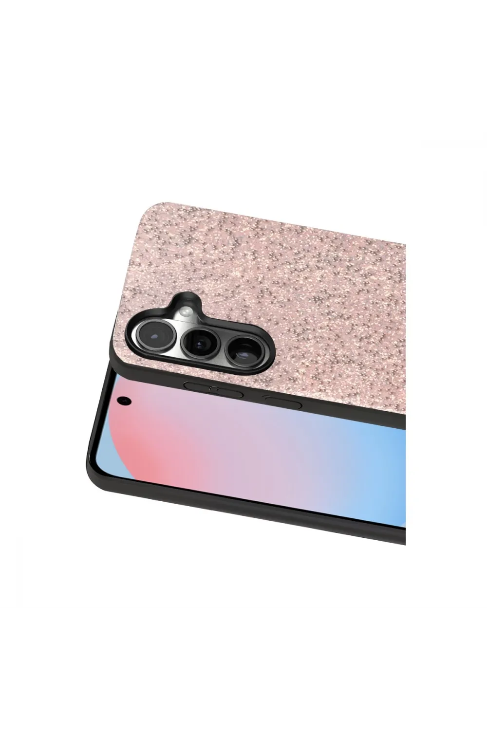Onegif Samsung Galaxy S24 Plus Bright Simli Kapak - Pembe