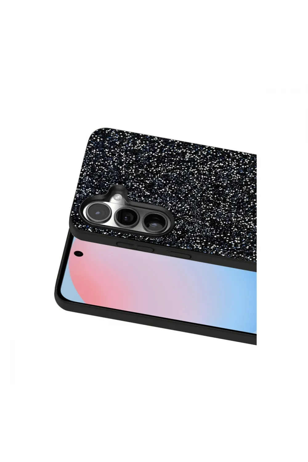 Onegif Samsung Galaxy S24 Plus Bright Simli Kapak - Siyah