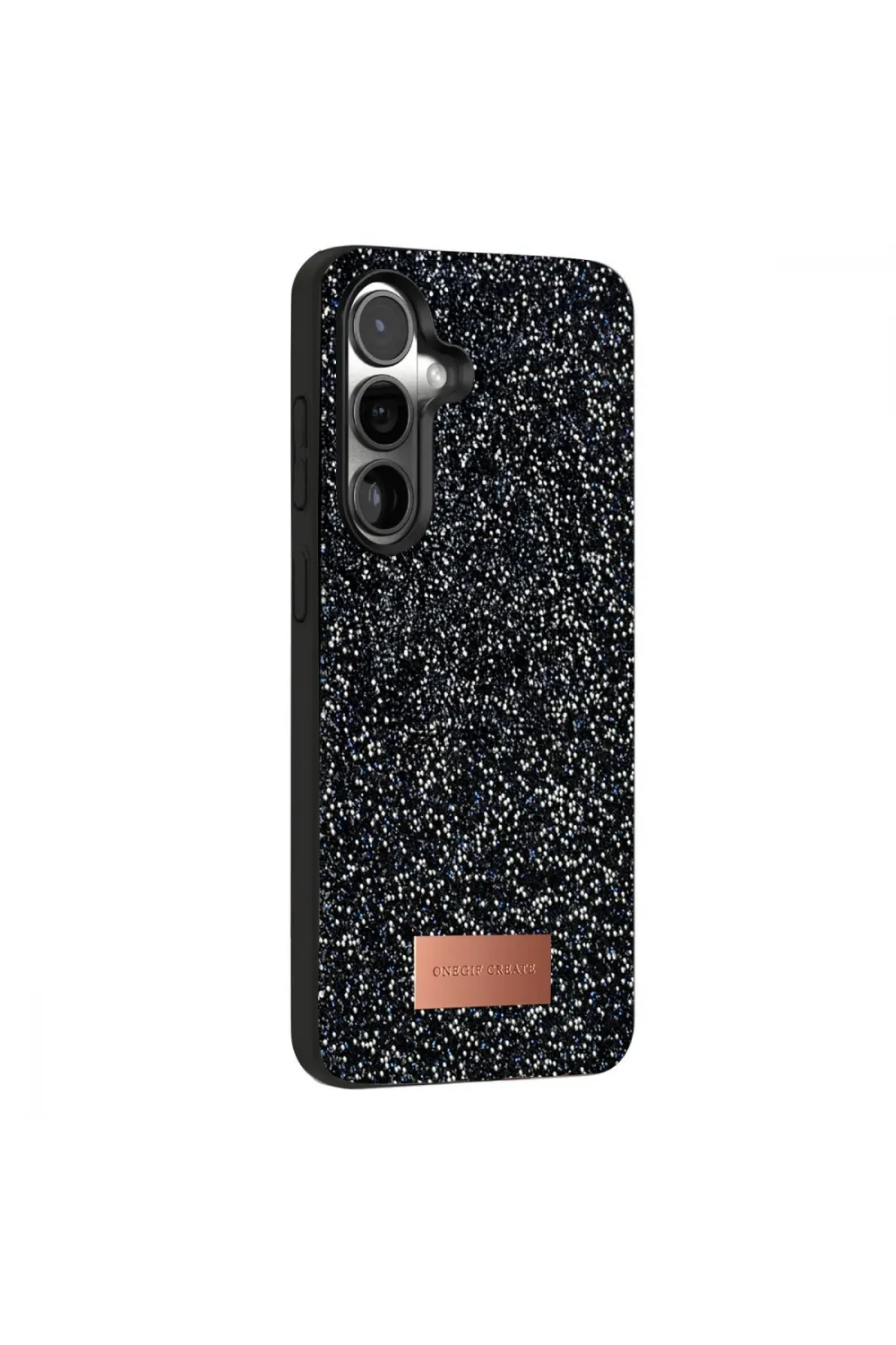 Onegif Samsung Galaxy S25 Plus Bright Simli Kapak - Siyah