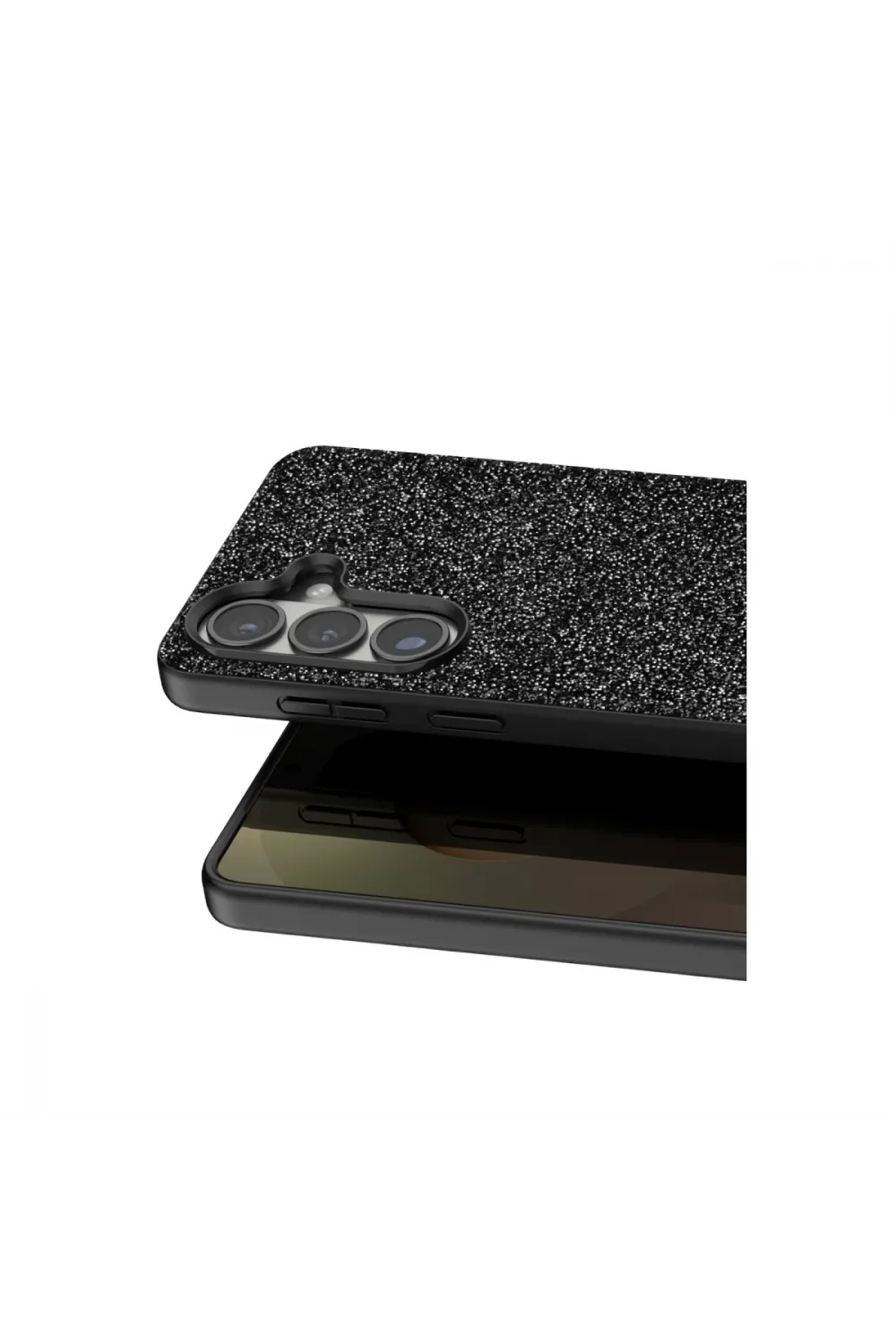 Onegif Samsung Galaxy S26 Plus Bright Simli Kapak - Siyah