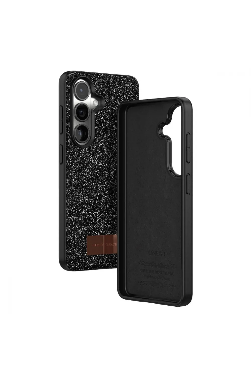 Onegif Samsung Galaxy S26 Plus Bright Simli Kapak - Siyah