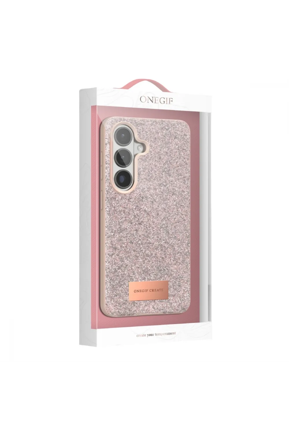 Onegif Samsung Galaxy S26 Plus Bright Simli Kapak - Siyah