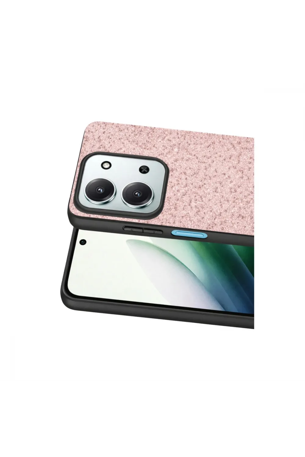 Onegif Xiaomi Redmi 15c 4g Bright Simli Kapak - Pembe