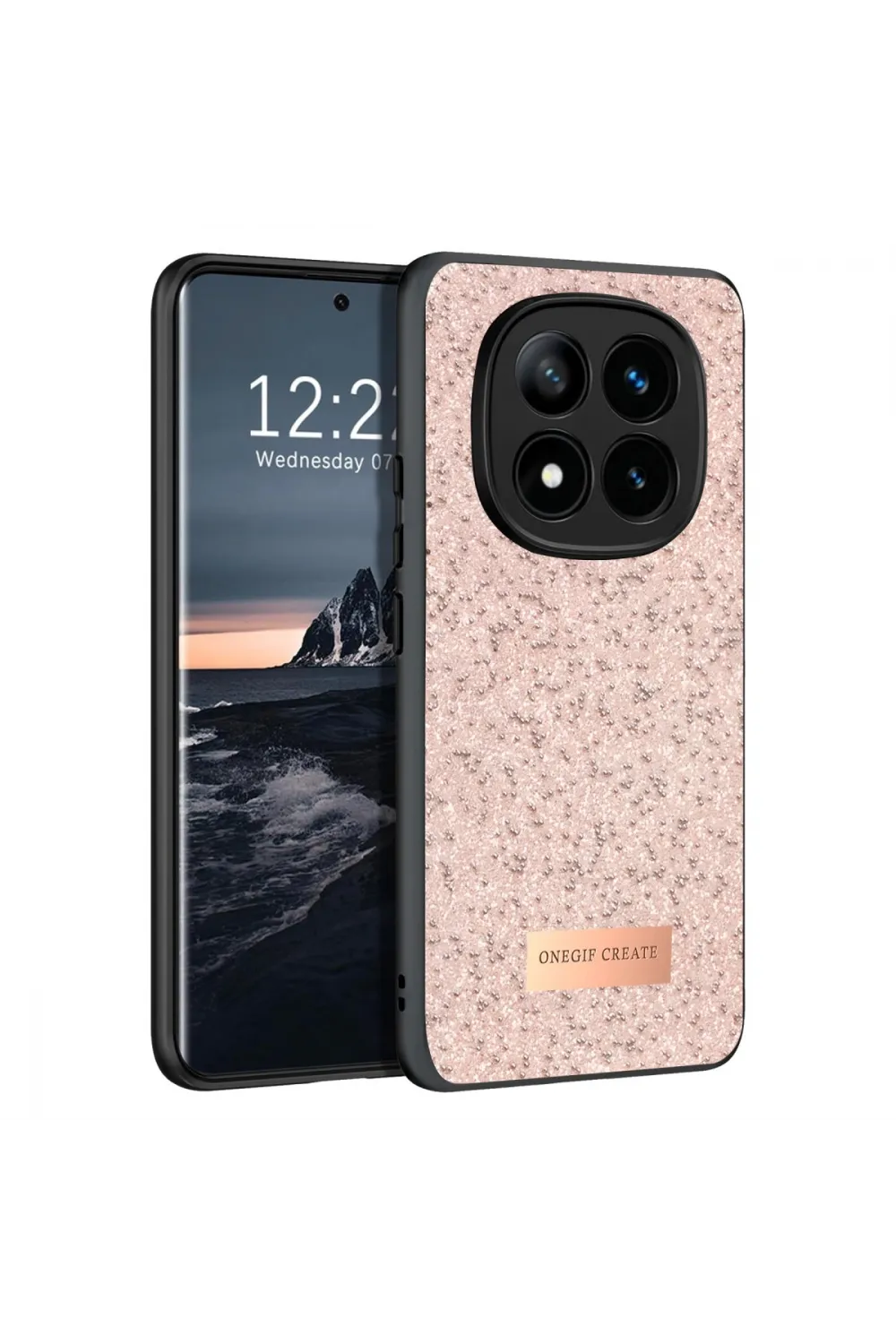 Onegif Xiaomi Redmi Note 14 Pro 4g Bright Simli Kapak - Pembe