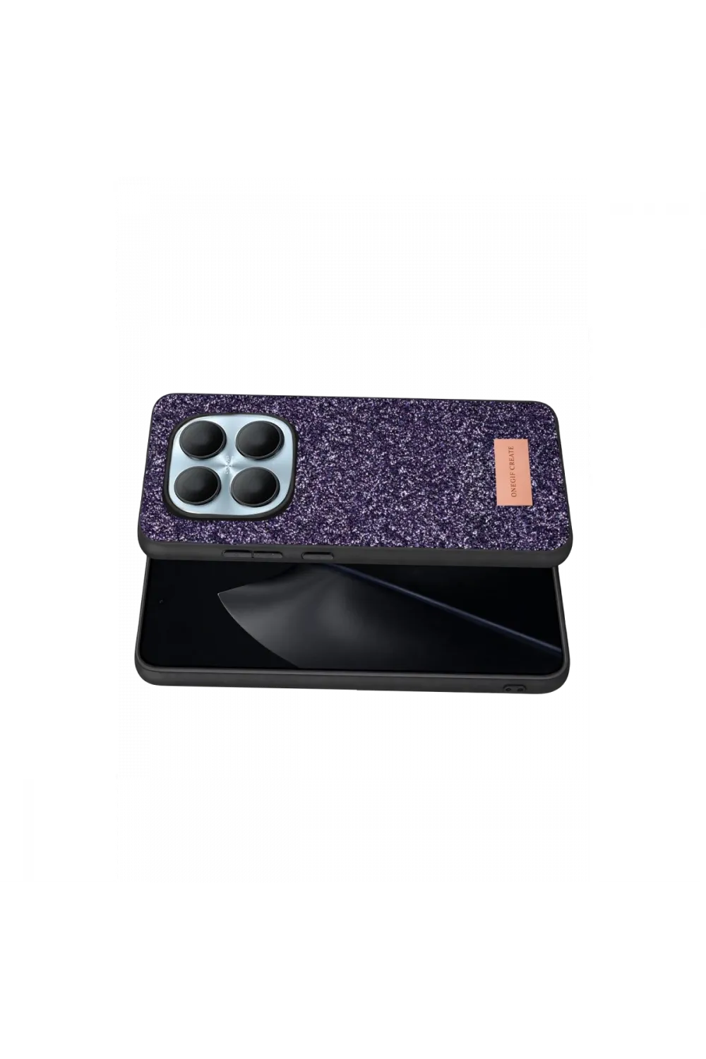 Onegif Xiaomi Redmi Note 15 4g Bright Simli Kapak - Derin Mor