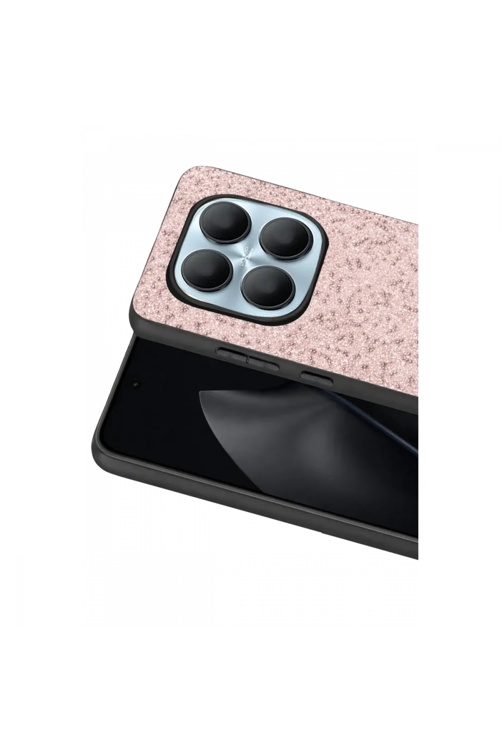 Onegif Xiaomi Redmi Note 15 4g Bright Simli Kapak - Pembe