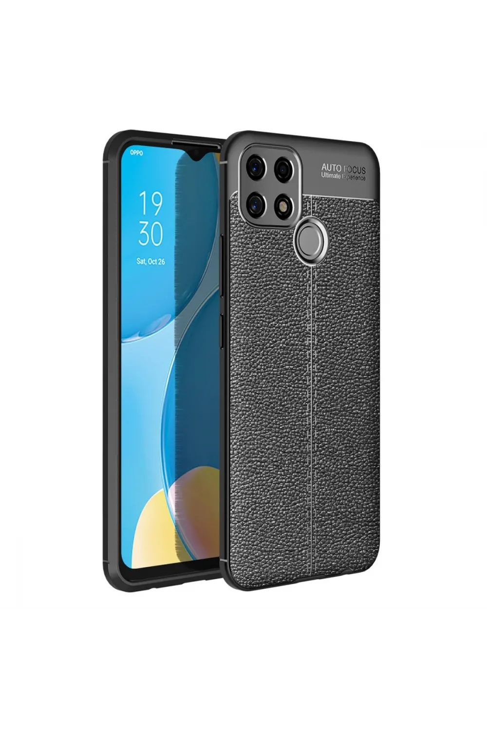 Oppo A15 Kılıf Auto Focus Kapak - Siyah