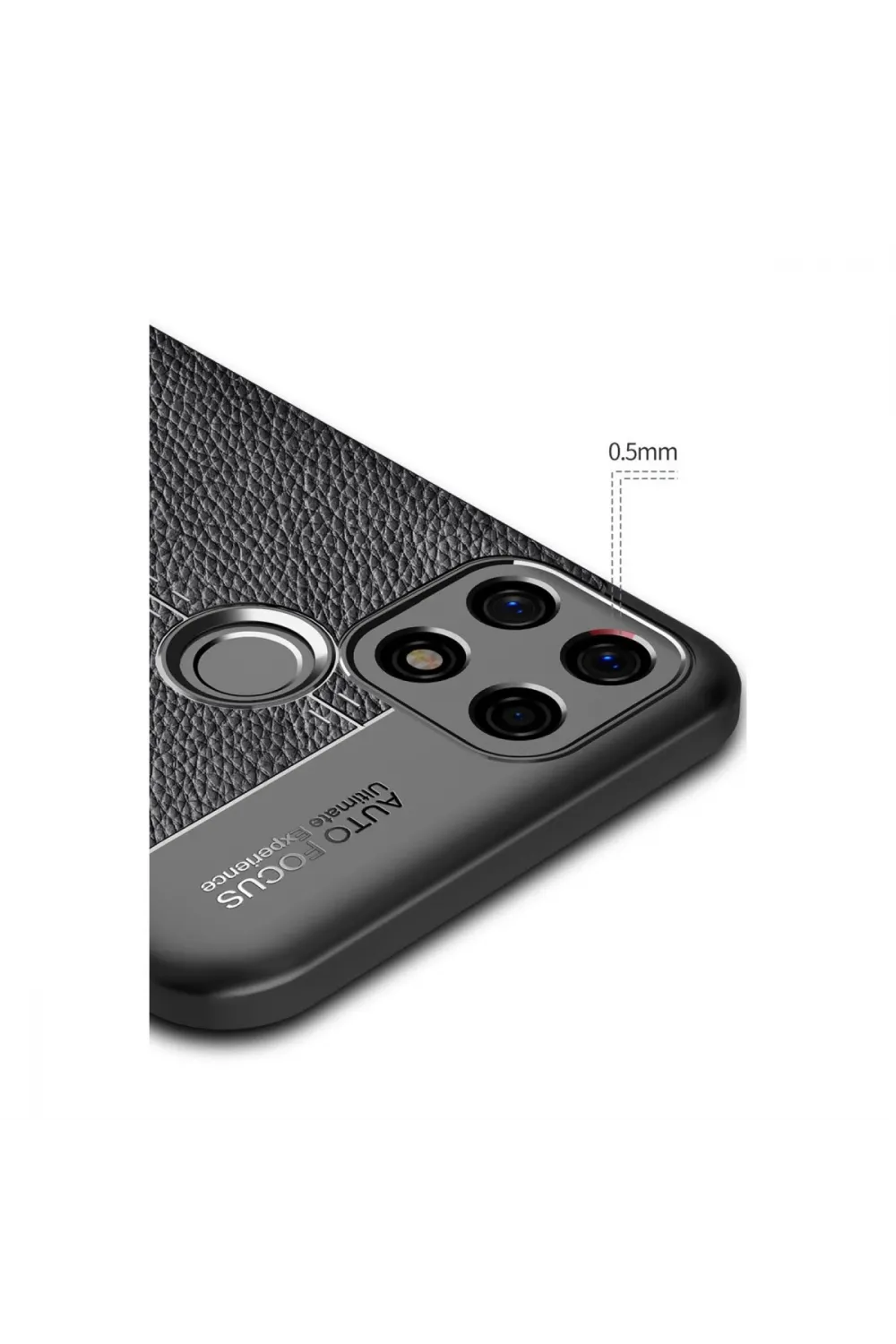 Oppo A15 Kılıf Auto Focus Kapak - Siyah