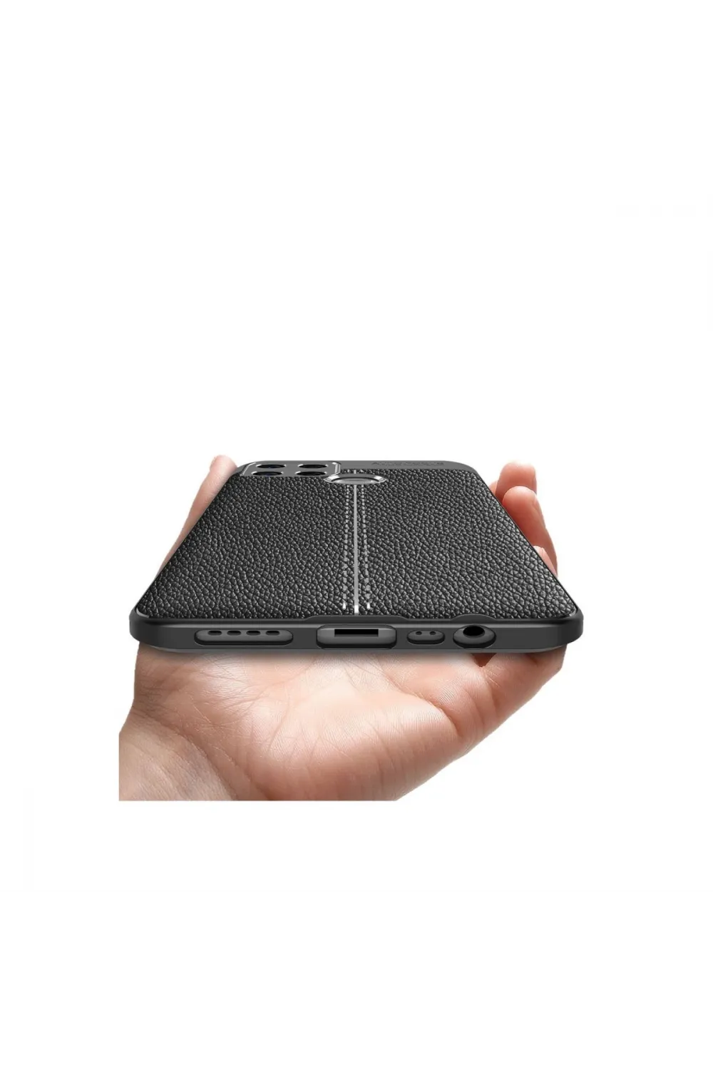 Oppo A15 Kılıf Auto Focus Kapak - Siyah