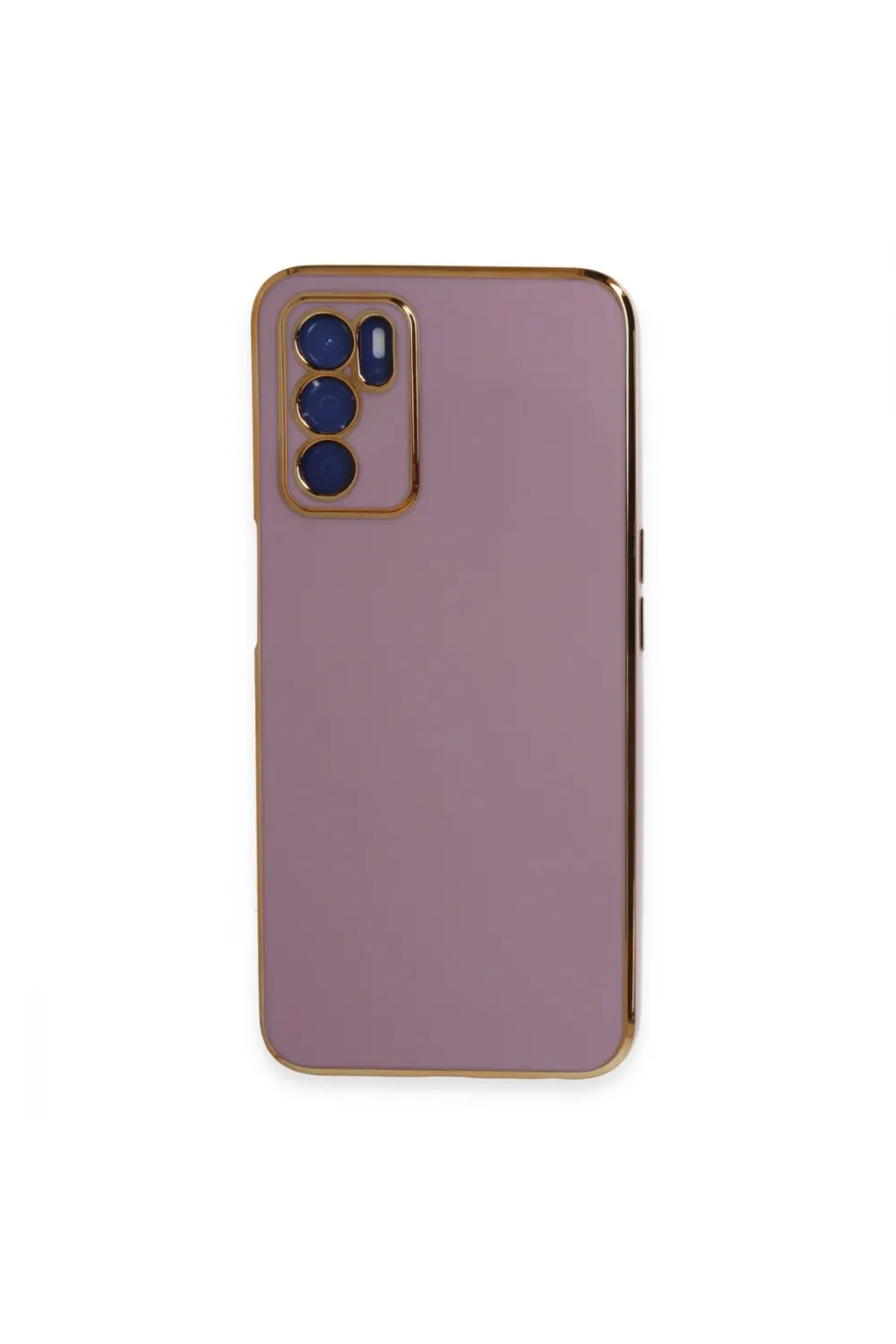 Oppo A16 Kılıf Volet Silikon - Mor