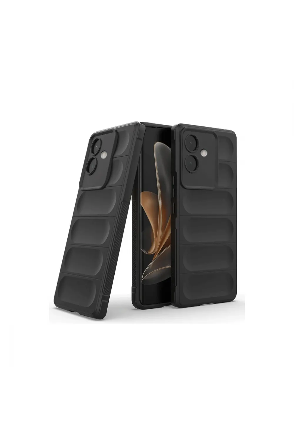 Oppo A3 Kılıf Optimum Silikon - Siyah