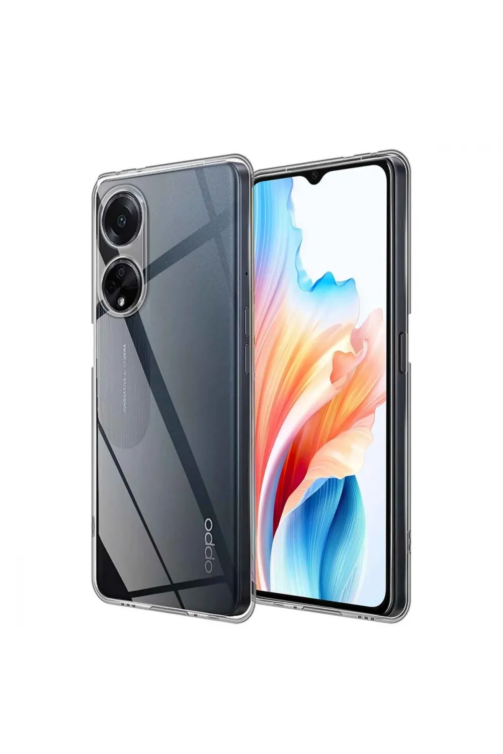 Oppo A38 Kılıf Lüx Şeffaf Silikon