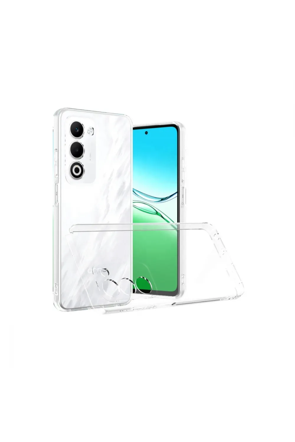 Oppo A5 4g Lüx Şeffaf Silikon - Şeffaf
