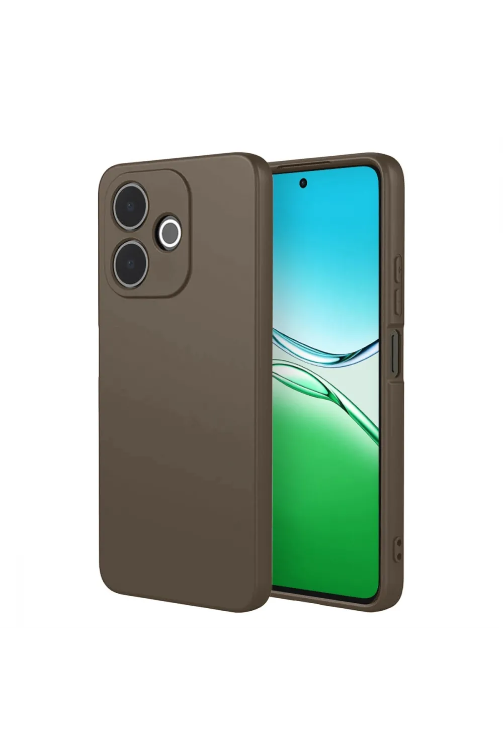 Oppo A5 Pro 4g First Silikon - Kahverengi