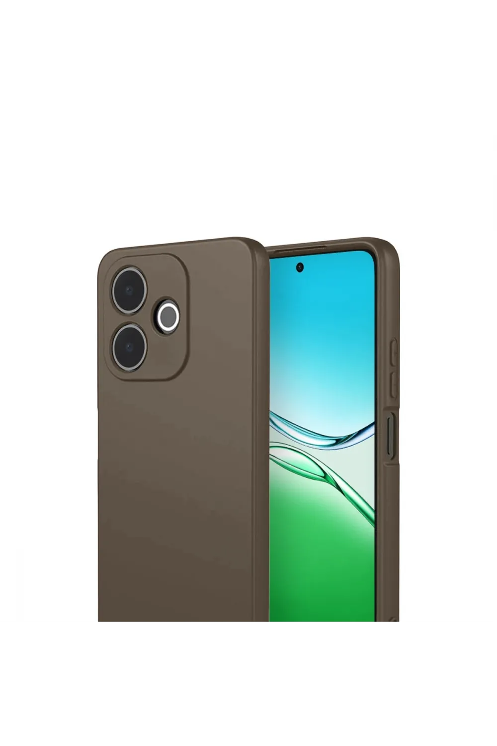 Oppo A5 Pro 4g First Silikon - Kahverengi