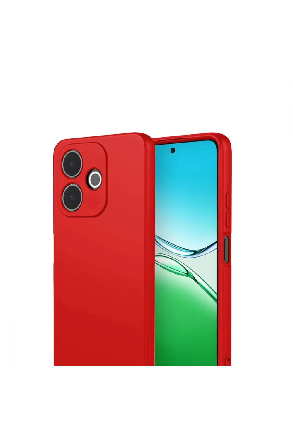 Oppo A5 Pro 4g First Silikon - Kırmızı
