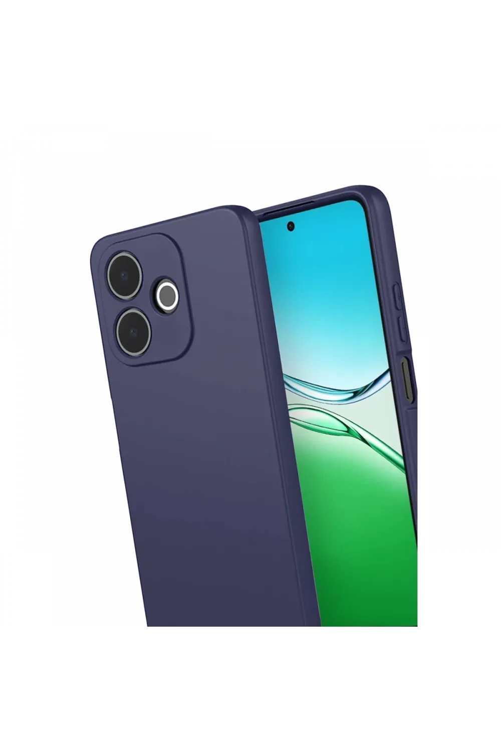 Oppo A5 Pro 4G First Silikon - Lacivert