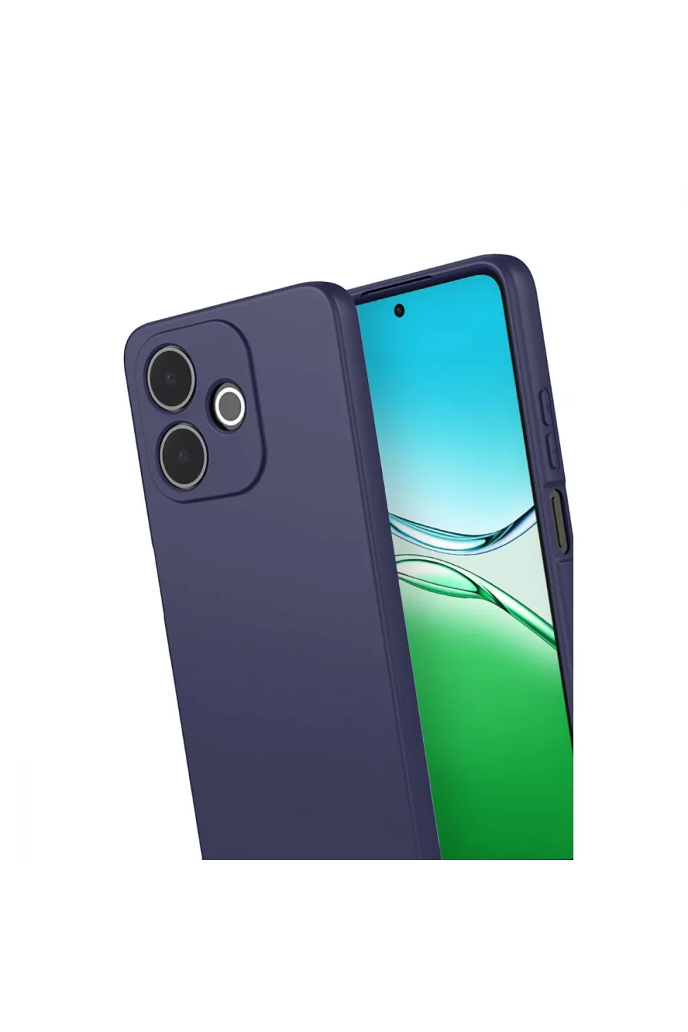 Oppo A5 Pro 4g First Silikon - Lacivert
