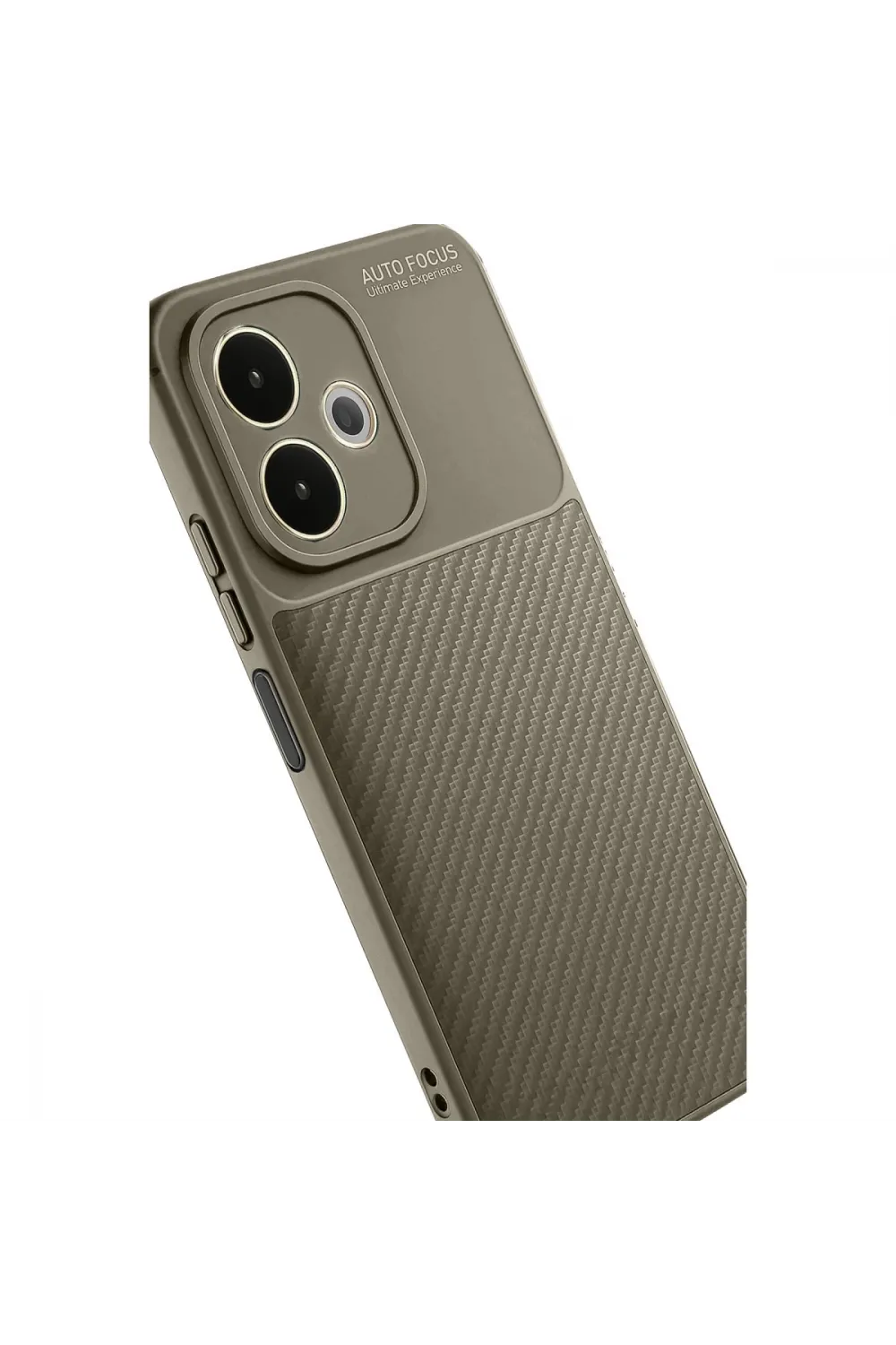 Oppo A5 Pro 4g Kılıf Auto Focus Karbon Kapak - Kahverengi
