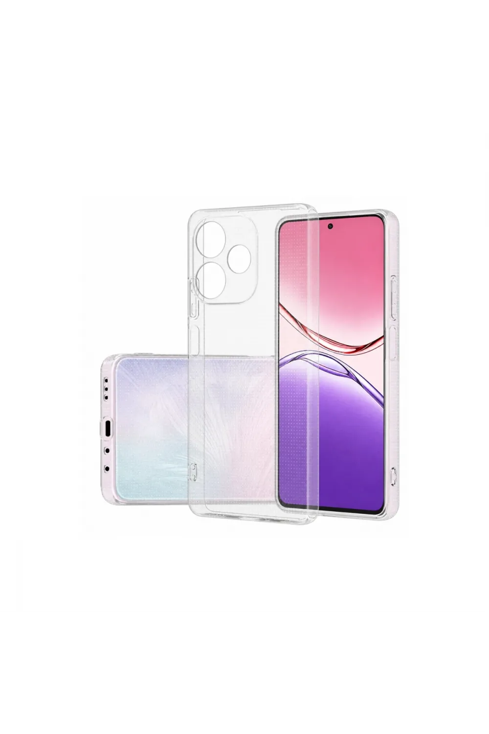 Oppo A5 Pro 4g Kılıf Lüx Şeffaf Silikon