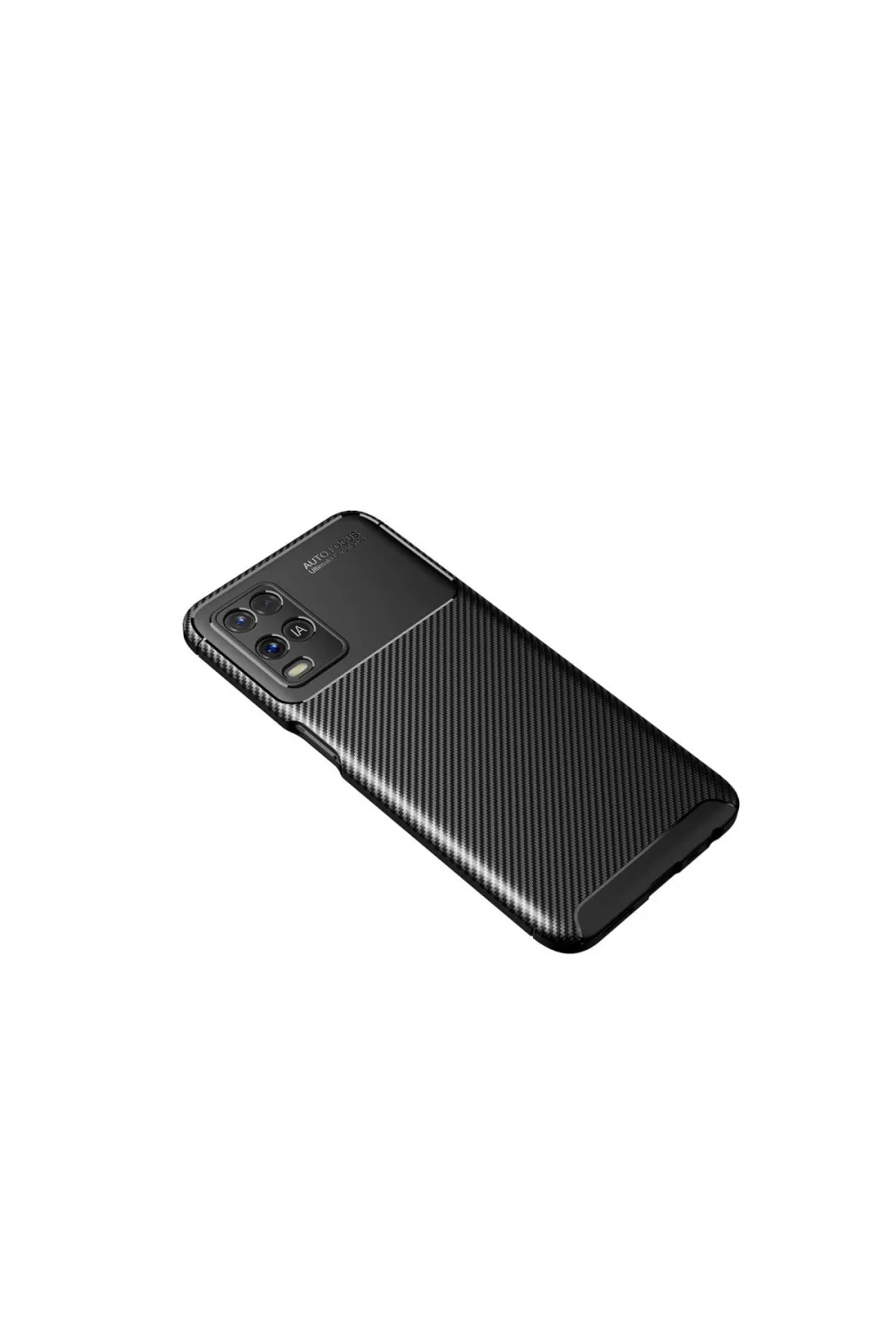 Oppo A54 4g Kılıf Auto Focus Karbon Kapak - Siyah
