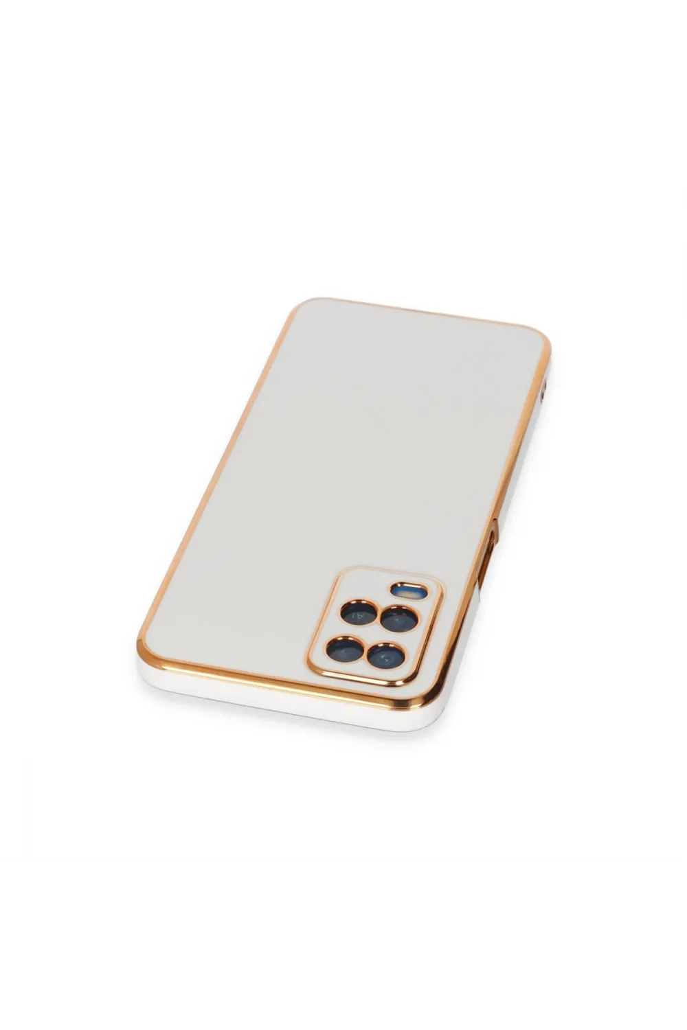 Oppo A54 4g Kılıf Volet Silikon - Beyaz