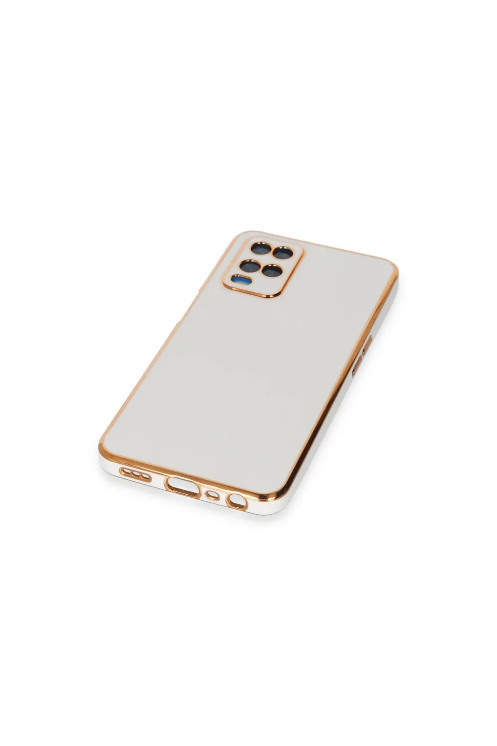 Oppo A54 4g Kılıf Volet Silikon - Beyaz