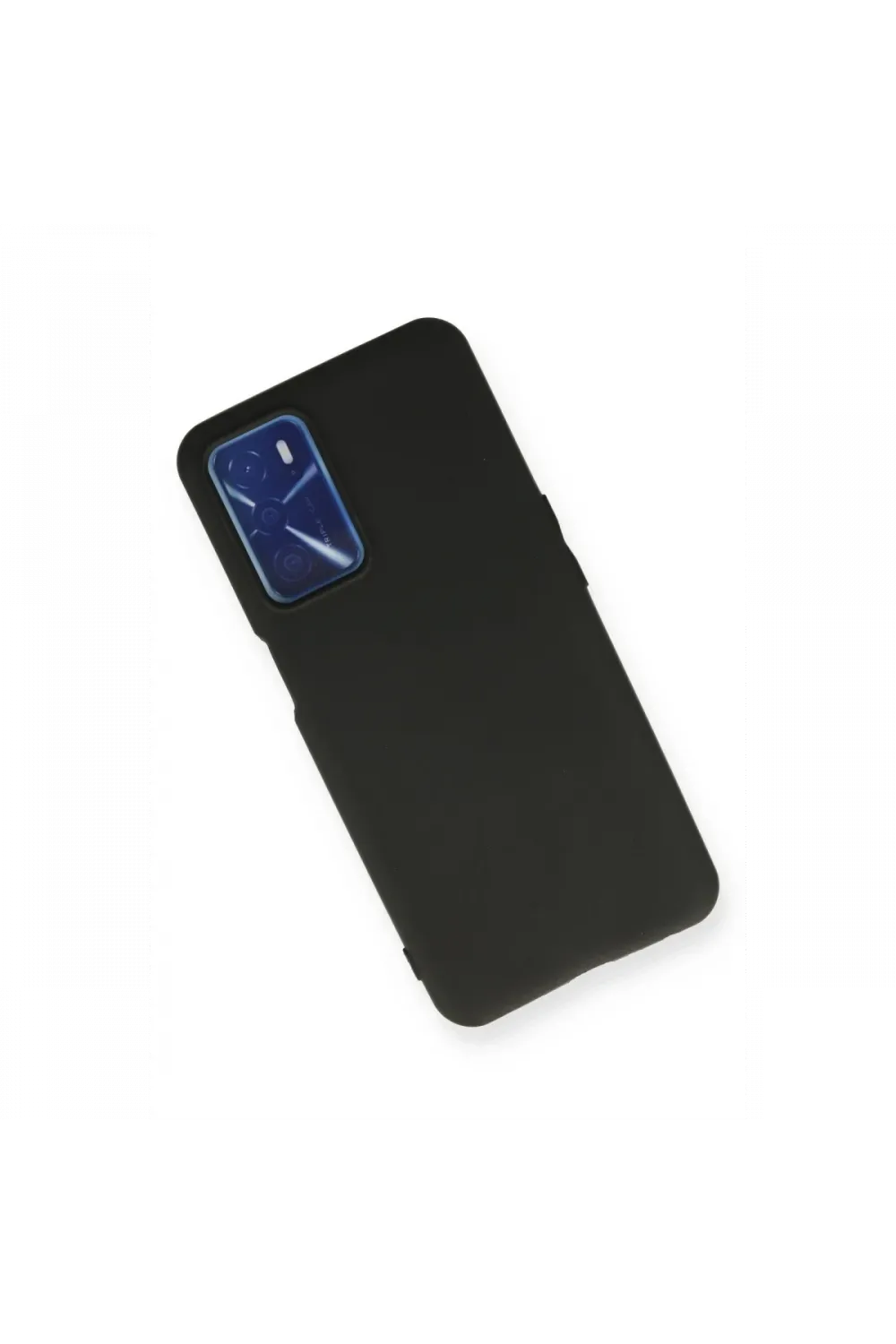 Oppo A55 Kılıf First Silikon - Siyah