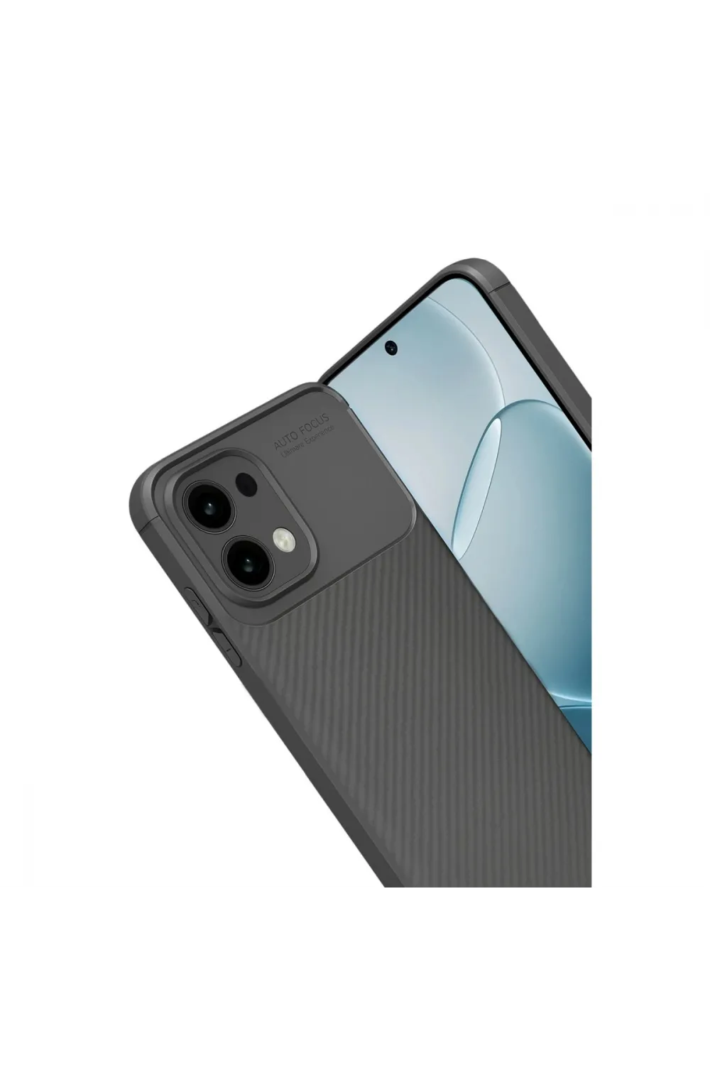 Oppo A6 Pro 4g Auto Focus Karbon Kapak - Gri
