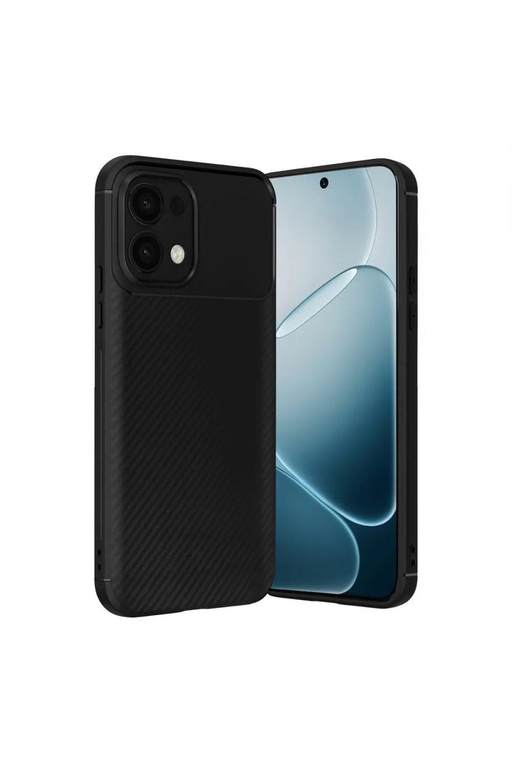 Oppo A6 Pro 4g Auto Focus Karbon Kapak - Siyah