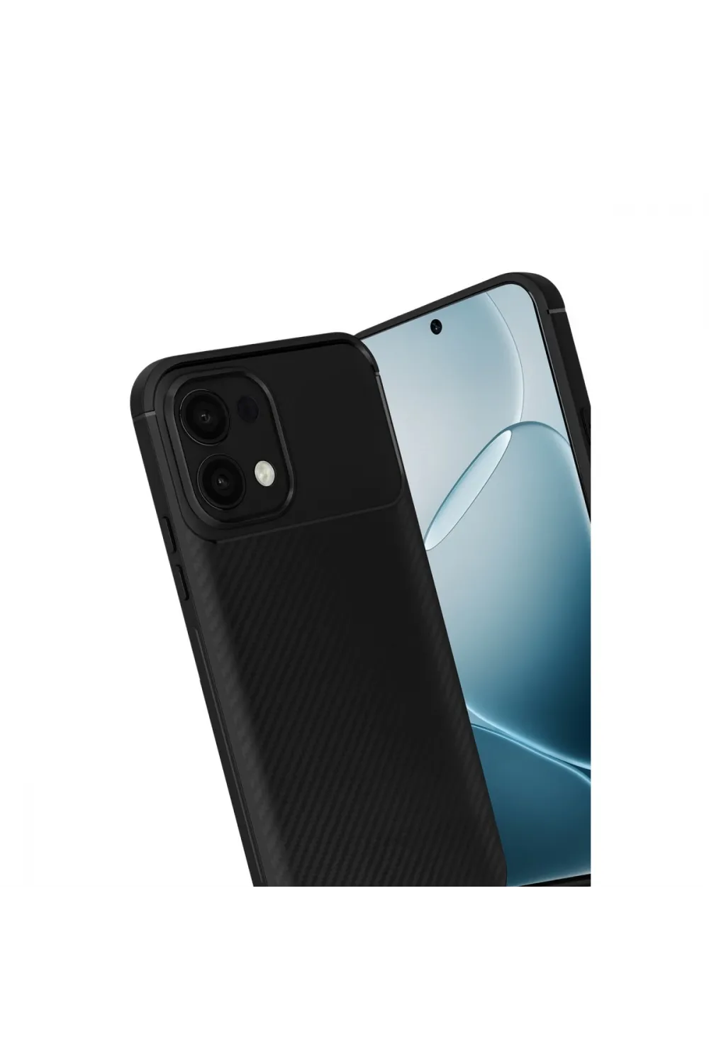 Oppo A6 Pro 4g Auto Focus Karbon Kapak - Siyah